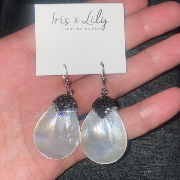 Iris & Lily Jewelry Iris Lily Genuine Mother Of Pearl Marcasite
